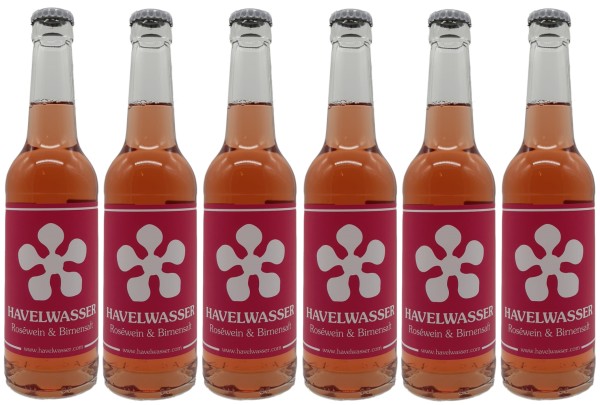 6er Havelwasser Rosé Bio - Birnensaft küsst Roséwein 330ml