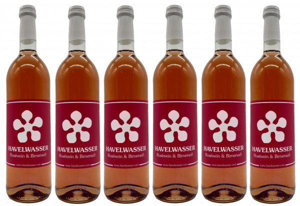 6er Karton Havelwasser Rosé, Bio - Birnensaft küsst Roséwein 6 x 750ml 4260415330093
